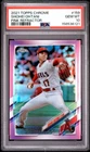 SHOHEI OHTANI  PSA 10 GEM 2021 Topps Chrome Pink Refractor Card #159 - Dodgers