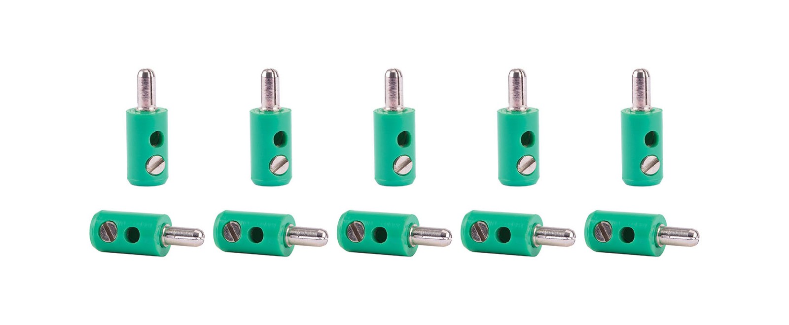 Viessmann 6872 - cross Hole Plug Green, 10 Piece - New