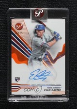 2024 Topps Pristine Orange Pulsar Refractor 18/25 Evan Carter #PA-EC Auto 1s4s