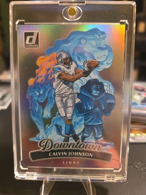 2025 Panini Donruss Downtown Calvin Johnson #4. Detroit Lions (Standard size)