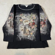 Women’s Christopher & Banks Long Sleeve Shirt Size XL Made In USA 