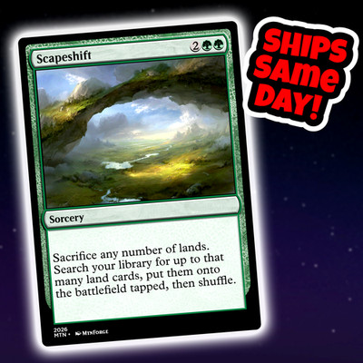 Scapeshift - Custom Art Magic: The Gathering Playtest Card - Commander EDH