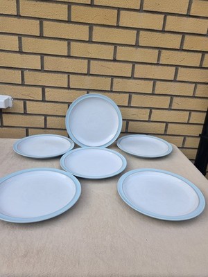 1 x Denby Blue Linen Speiseteller im gebrauchten Zustand, 2005-08, 3 verfügbar 