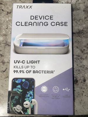 TRAXX Device Cleaning Case UV-C Light Kills up to 99.9% of Bacteria