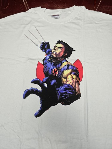 Vintage 03 Wolverine Uncanny X-Men Marvel Comics Graphitti T-Shirt 2XL Deadstock - Picture 4 of 11