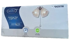 Harbor Breeze 10-in 4-Light Brushed Nickel LED Ceiling Fan Light Kit