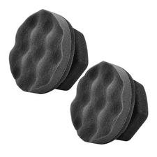 2 Pack Large Tire Shine Applicator Pad, Durable and Reusable Hex-Grip Tire Dress