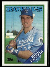 Bill Pecota *ROOKIE CARD* (RC) 1988 Topps #433. rookie card picture