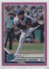 2019 Panini Donruss Optic Rated Rookies Pink Prizm Jonathan Loaisiga #41 0b3