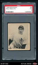1948 Bowman #8 Phil Rizzuto Yankees SHORT-PRINT HOF RC PSA 3 - VG