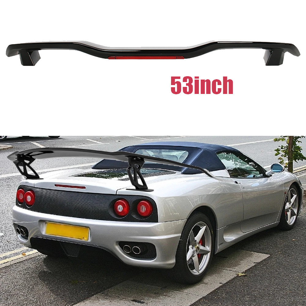 Gloss Black Rear Trunk Spoiler Lip Roof Tail Wing 53" For Ferrari 360 Modena