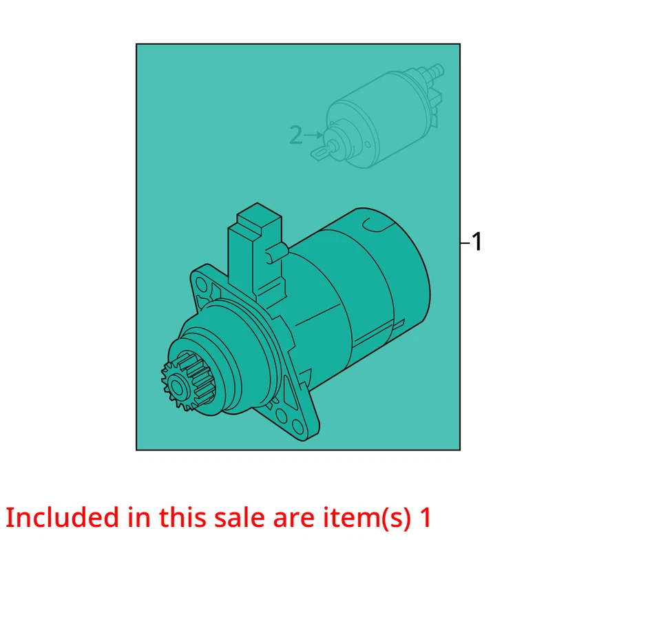 Volkswagen Beetle 2014-2017 motor de arranque de coche solenoide fabricante original FUKZA Foto 3 de 4