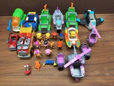 Big lot of used Paw Patrol toys.
