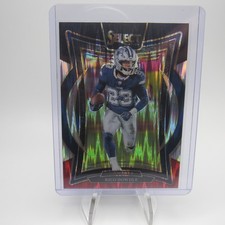2024 Panini Select- Rico Dowdle #90 Black & Red Shock Prizm