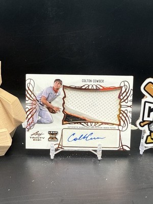 Colton Cowser 2021 Leaf Trinity Rookie Patch Auto (CBR)