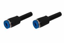 8mm Stem x 6mm Unequal Push in Tube Reducing Connectors (Pack of Two)