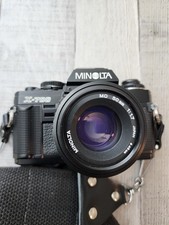 Minolta X-700 35mm Camera With 50 mm Lens ,Kiwi Camera Bag,Vivitar Lens READ 