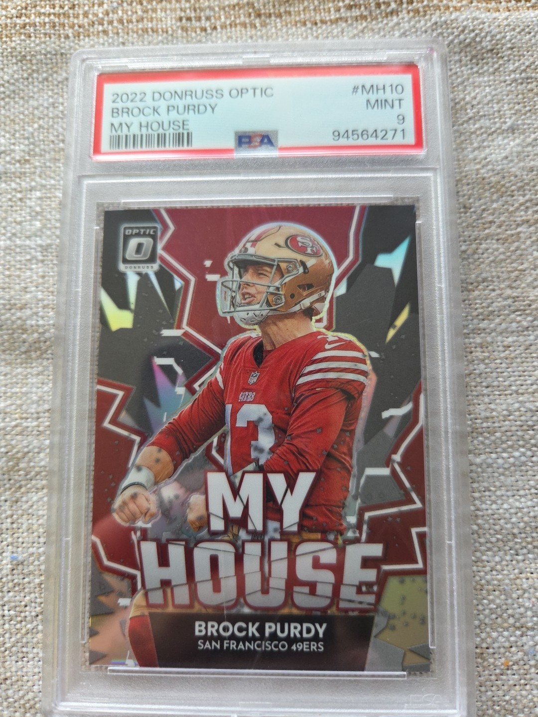 2022 Panini Donruss Optic My House! Brock Purdy PSA 9 RC (Silver)