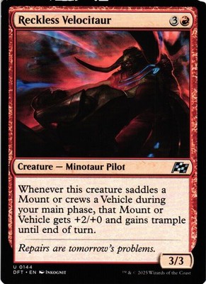 Reckless Velocitaur 144 UC Aetherdrift MTG NM/M
