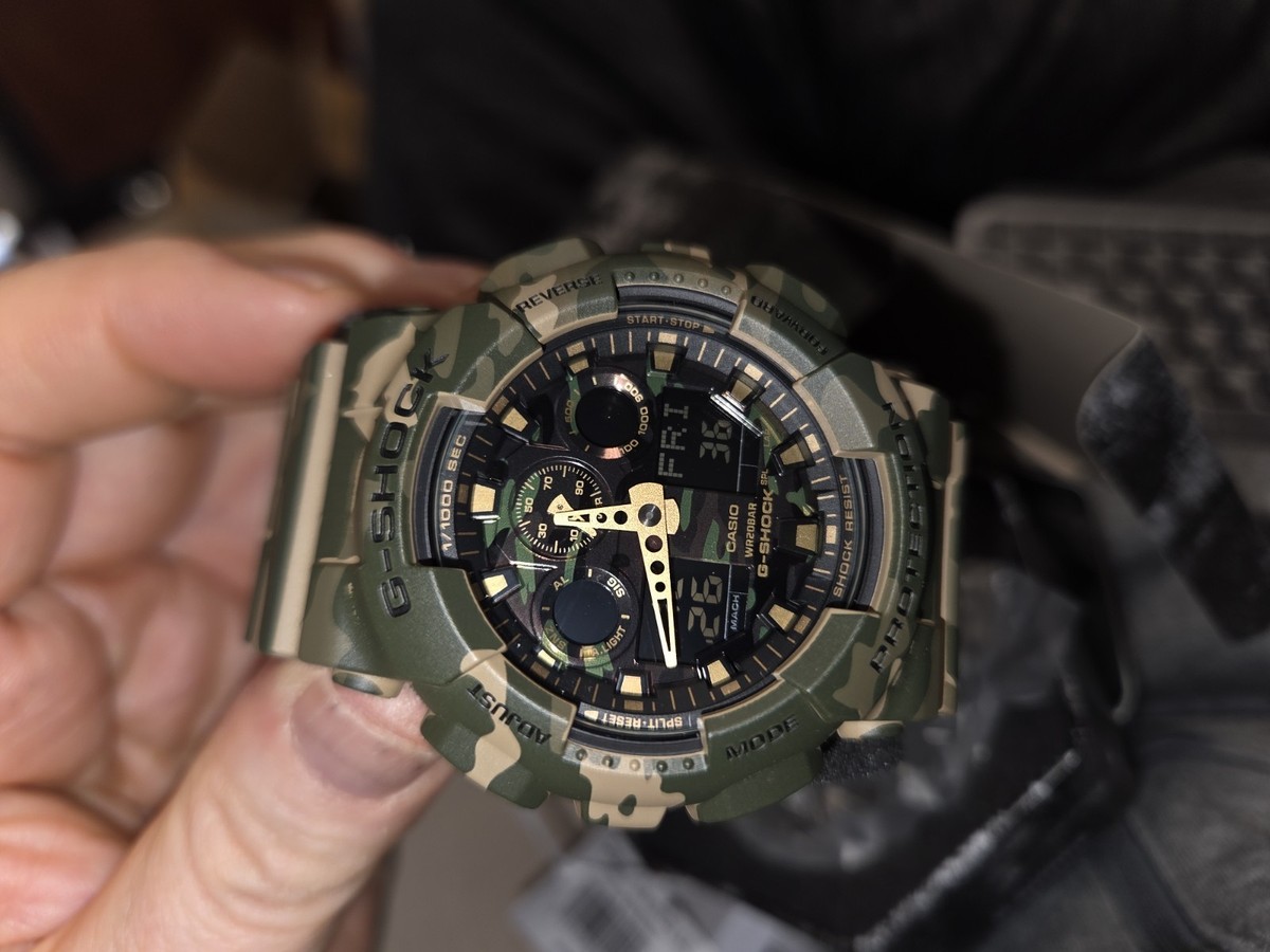 Casio G-shock GA-100CM-5A Camouflage Men's Watch for sale online
