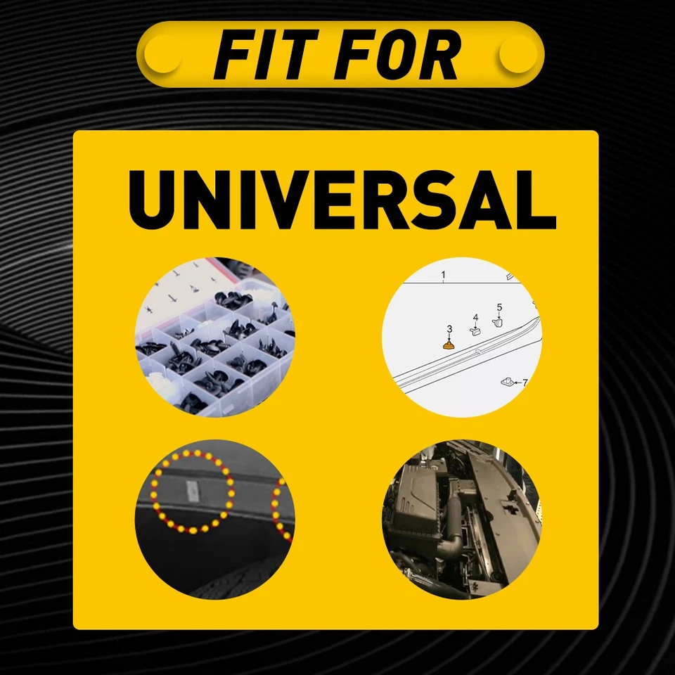 Fender 100X clipe selador retentor moldagem compatível com GM Chevy Jeep Chrysler Dodge - Imagem 2 de 4