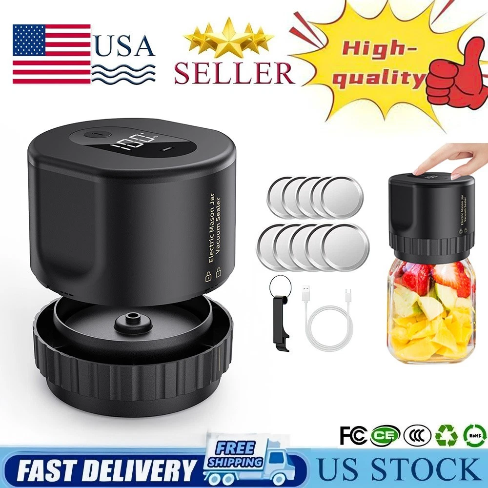 Electric Mason Jar Vacuum Sealer Kit For Wide Mouth And Regular Mouth Mason Jars
Opens in a new wind