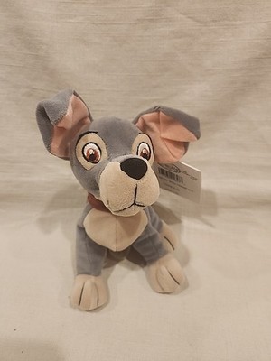 NWT THE DISNEY STORE TRAMP DOG SCHNAUZER TERRIER MINI BEAN BAG PLUSH