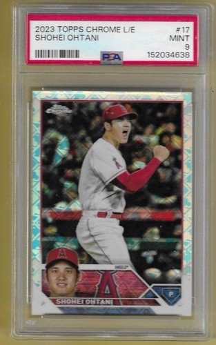 2023 Topps Chrome L/E Shohei Ohtani Angels PSA 9