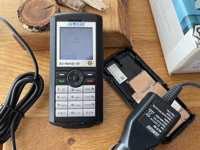 Ecom EX-Handy 05 mit allem, OVP, 12 V Ladegerät, Top