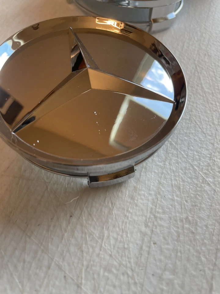 4x Chrome Wheel Center Caps Hub Cover Rim for Mercedes - Image 4 of 4