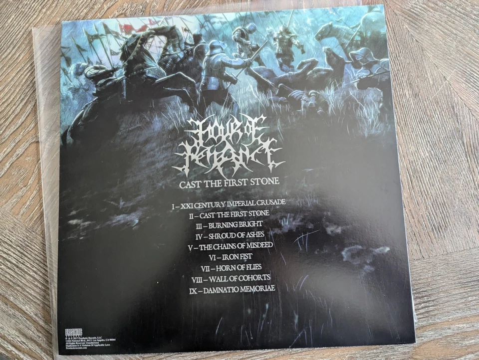 hour of penance cast the firset stone camo green lp death metal - Image 3 of 3