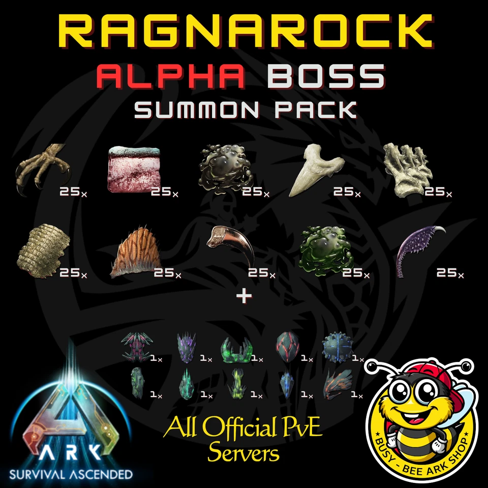 STUDIO WILDCARD ARK Survival Ascended PVE Bosses Summon Packs PC/XBOX/PS5 ASA