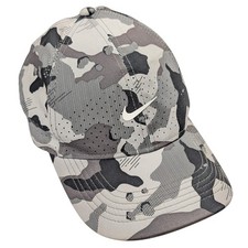 Nike Legacy91 Hat Snapback Cap One Size Gray Camouflage Perforated Lightweight