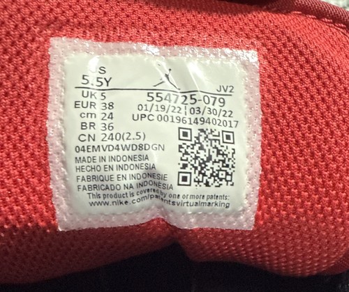 nike air jordan 1 mid gym red black white Uk Size 5 - Picture 5 of 7
