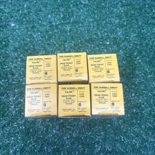 Lot of (6) Hubbell 5965VY Valise Straight Blade Dead Front Plug 3 Wire 15A 125V