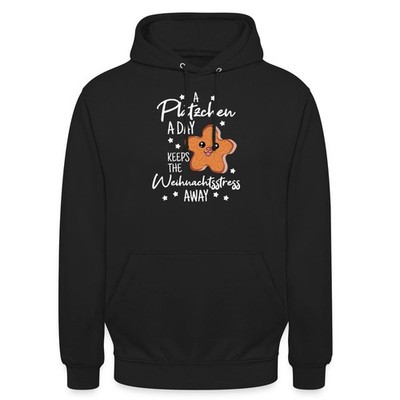 Weihnachten Advent Plätzchen Spruch für Lebkuchen Unisex Hoodie