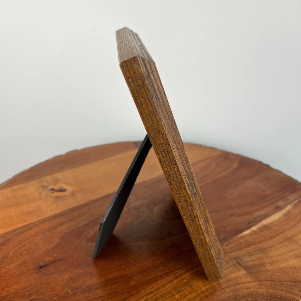 Vintage 5x7 Wood Picture Frame Burnes of Boston with Paper Mat - Image 4 of 4