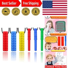 6-Piece Sensory Chew Necklace Set - Essential for Kids with Special Needs