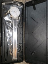 Vintage Central Tool Dial Caliper 6 Inch Hardened Stainless Steel With Hard Case