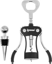 IPOW Abridor de Vino, Sacacorchos Fácil con Ala, Sacacorchos para Vino, Cuchillo Sommelier
