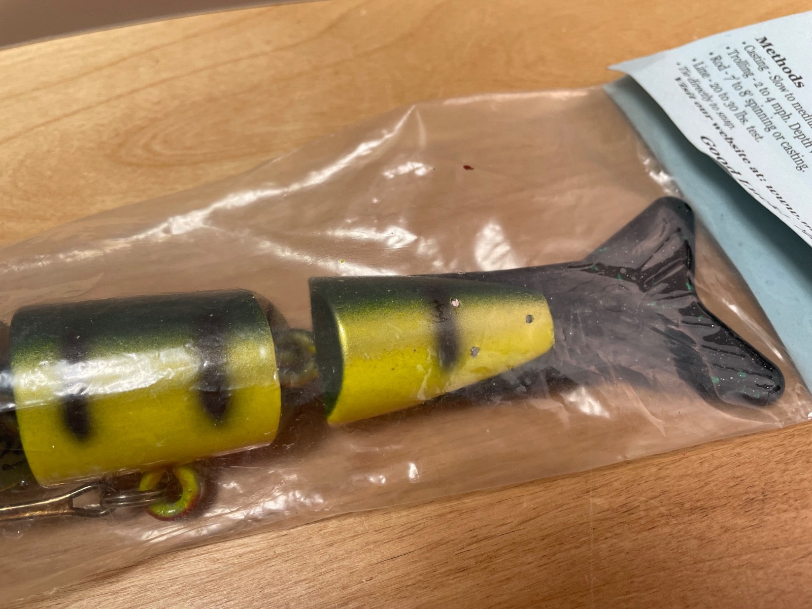 MS Slammer XX Lg 12inch # Perch swimbait wakebait Surface Topwater wood lure NEW - Image 12