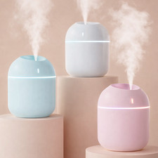 Portable 270ml USB Air Humidifier Aroma Oil Diffuser Mini Quiet Night Light Home