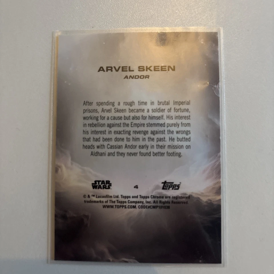 Star Wars Topps Chrome 2025 Arvel Skeen #4 - Image 2 of 2