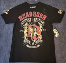 Signed HEADRUSH Carlos Condit NBK T Shirt Medium Black MMA Non Authenticated