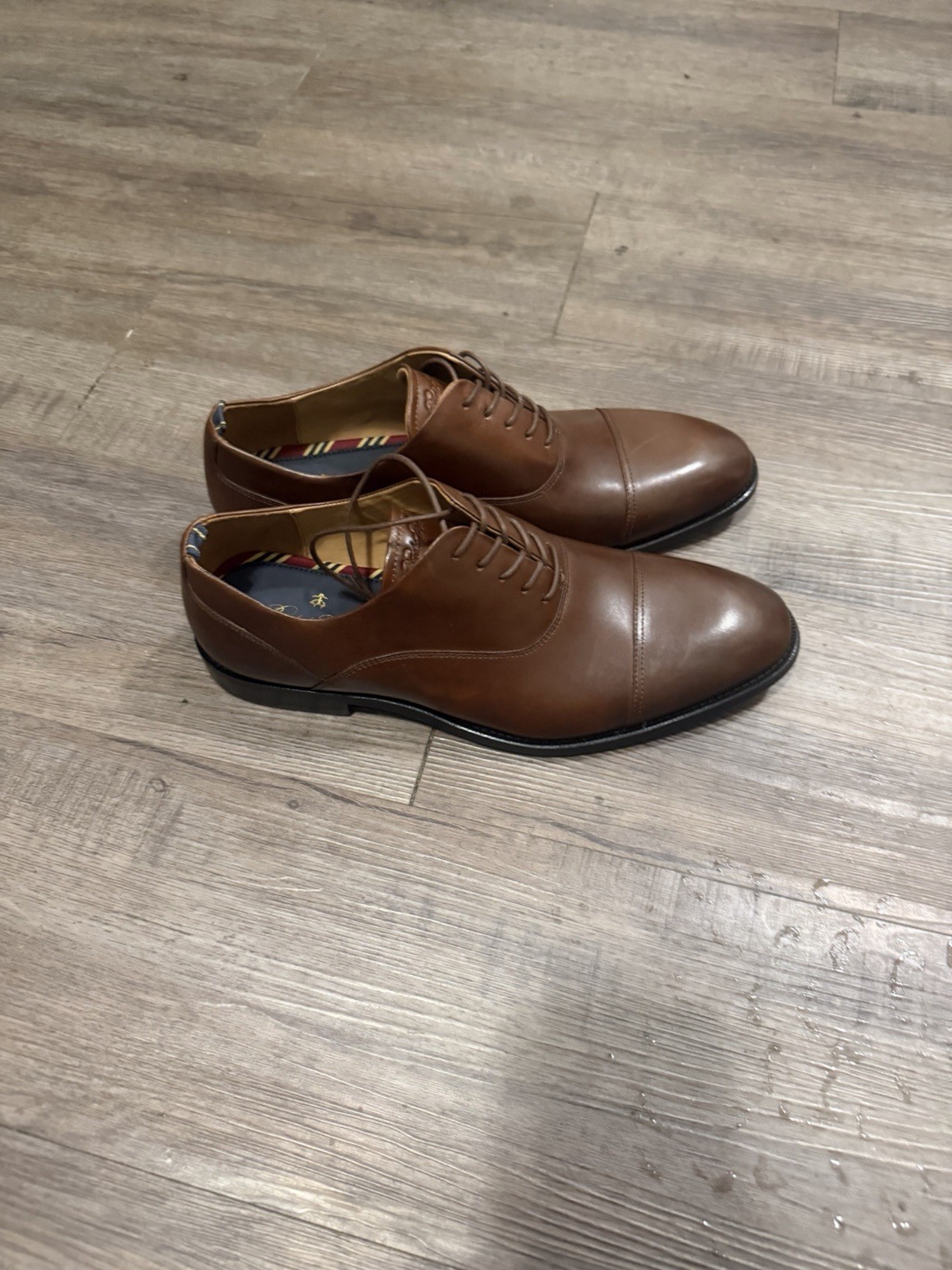 Brooks Brothers Men Dress Shoes Cassel Cap Toe Oxford Brown Leather Sz11 thumbnail 6