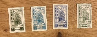 Lebanon Liban 1950s Postal HQ Singles MNH