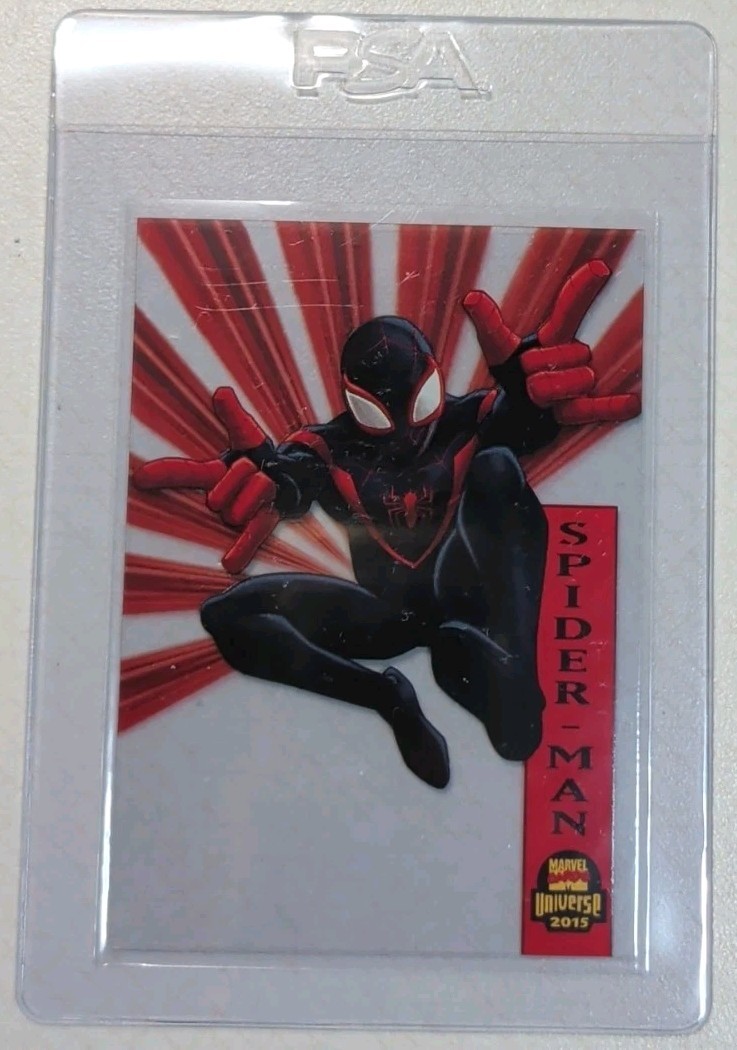 2015 Marvel Fleer Retro Suspended Animation Miles Morales Spider-Man #28 Minty
