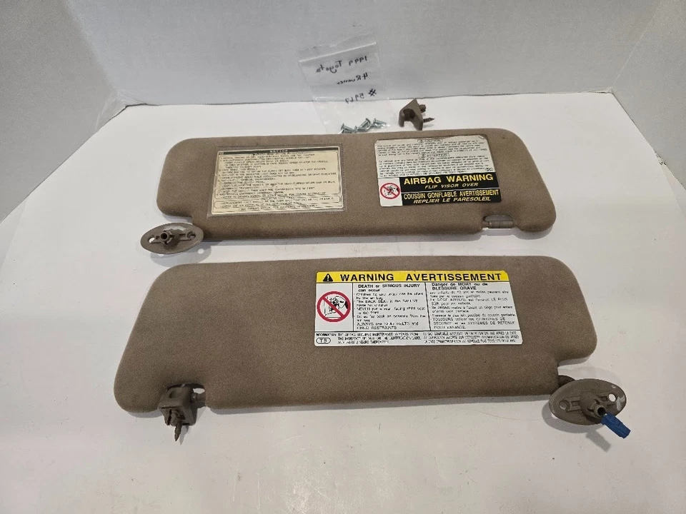 Par de parasoles laterales para conductor y pasajero Toyota 4Runner 1996-2002 marrón tostado A109 Foto 3 de 4