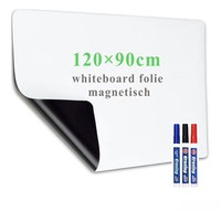 Whiteboard Folie, 90 * 120Cm Magnetisch Selbstklebend WeißWandtafel Folie Stifte