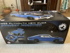 1/18 scale 1968 PLYMOUTH BARRACUDA in Blue ACME 1/930